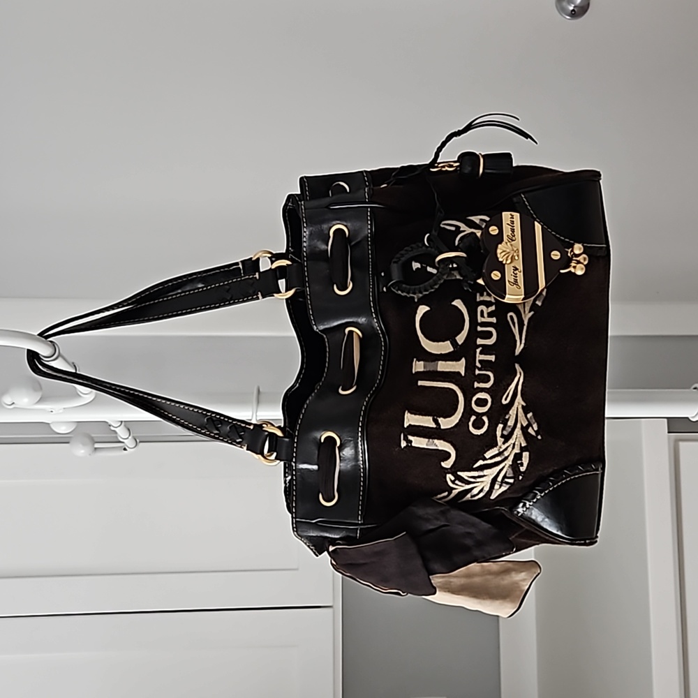 Juicy Couture Handbag Purse Y2K Vintage Brown Gold